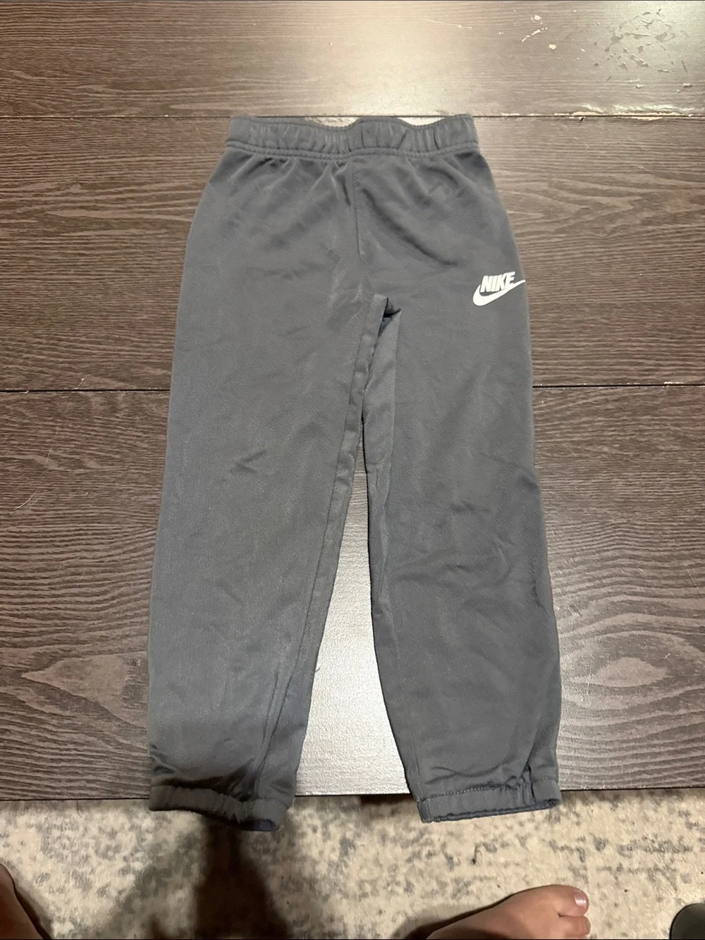 Nike Youth Dark Gray Jogger Pants with White Logo